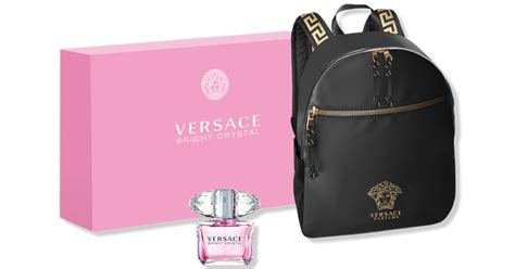 versace cologne model|women versace perfume with backpack.